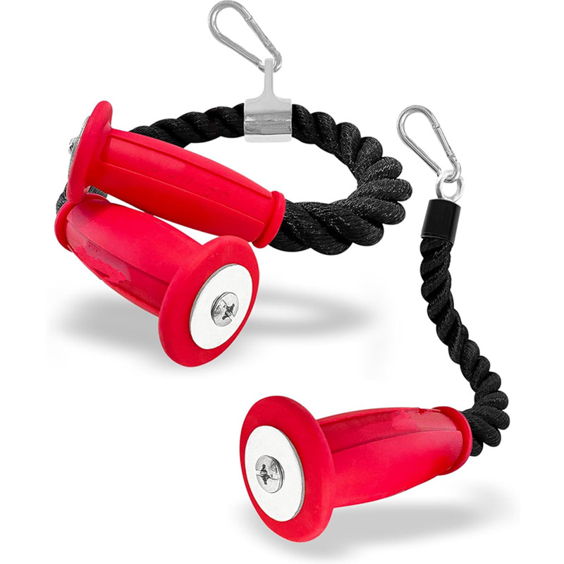 Home Gym Routine - Cordes ergonomiques pour triceps, fixation de