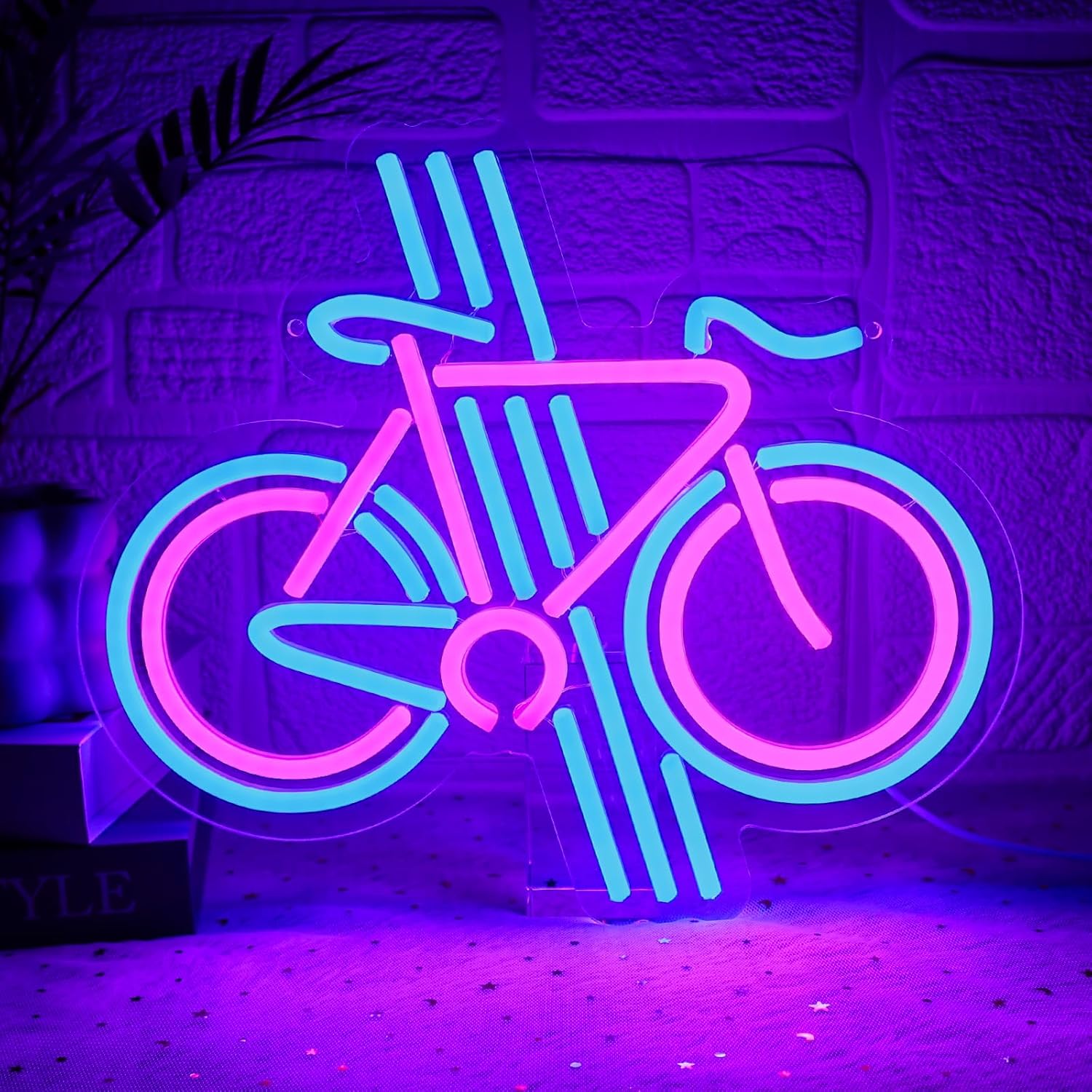 Home Gym Neon Sign - Enseigne au néon de vélo à