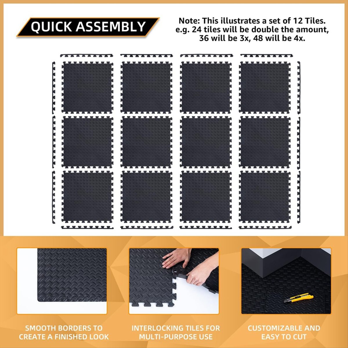 Nouveauté : Lot de 12 tapis d' - Home Gym Yoga avis et prix